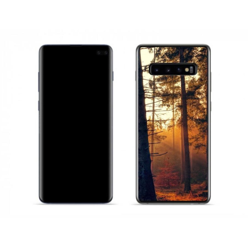 Gelový obal mmCase na mobil Samsung Galaxy S10 - les
