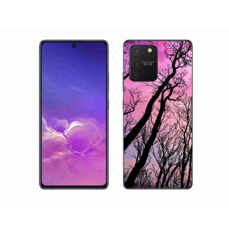 Gelový obal mmCase na mobil Samsung Galaxy S10 Lite - opadané stromy