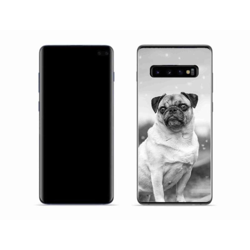 Gelový obal mmCase na mobil Samsung Galaxy S10 - mops