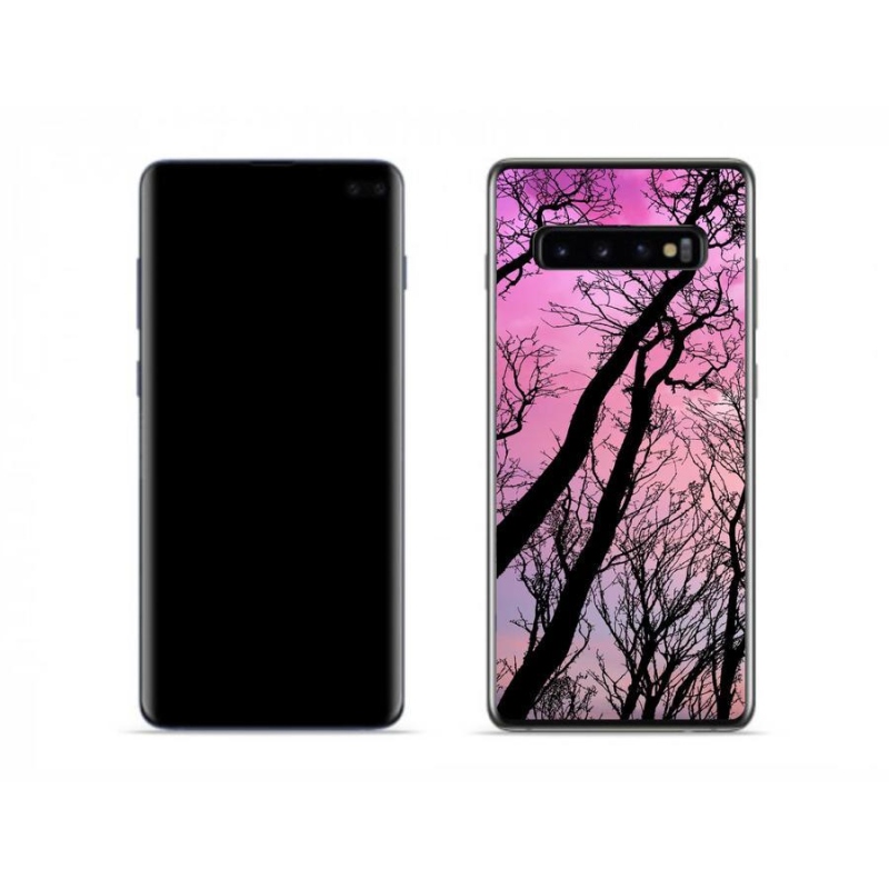Gelový obal mmCase na mobil Samsung Galaxy S10 - opadané stromy