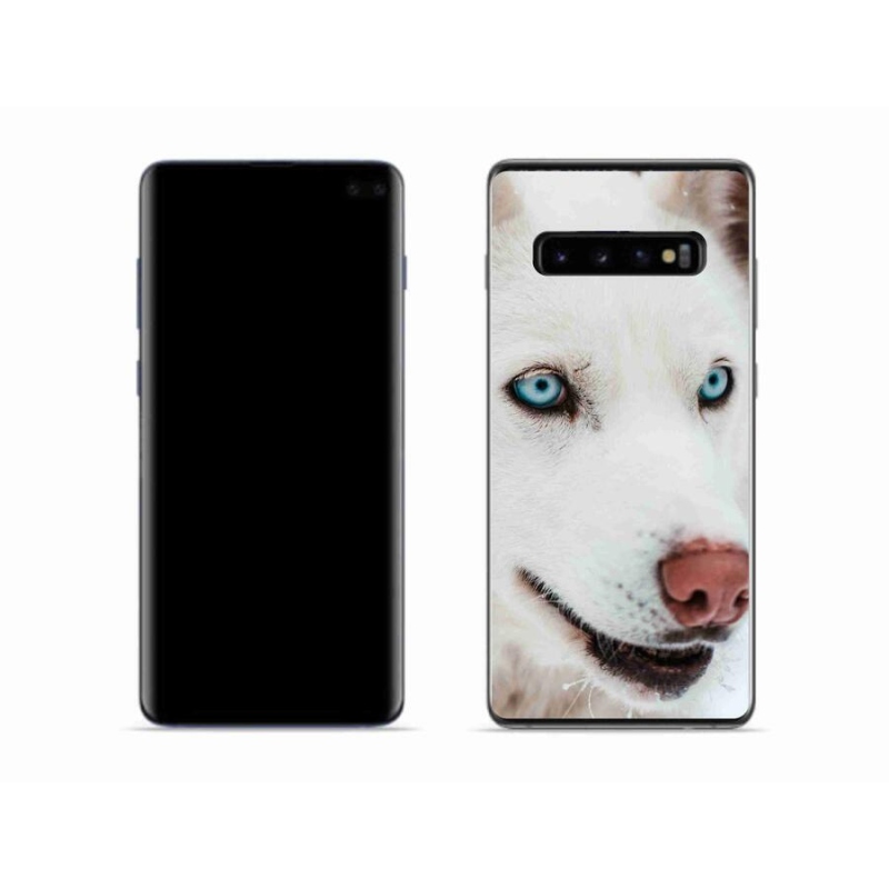 Gelový obal mmCase na mobil Samsung Galaxy S10 - psí pohled