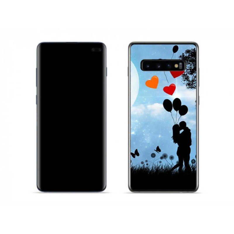 Gelový obal mmCase na mobil Samsung Galaxy S10 - zamilovaný pár
