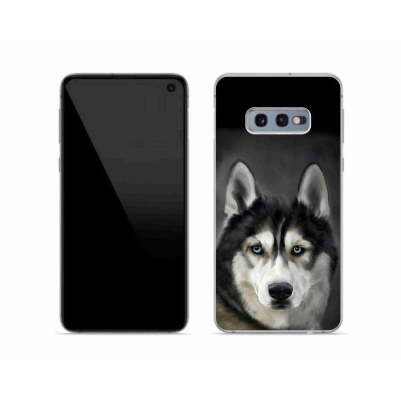 Gelový obal mmCase na mobil Samsung Galaxy S10e - husky