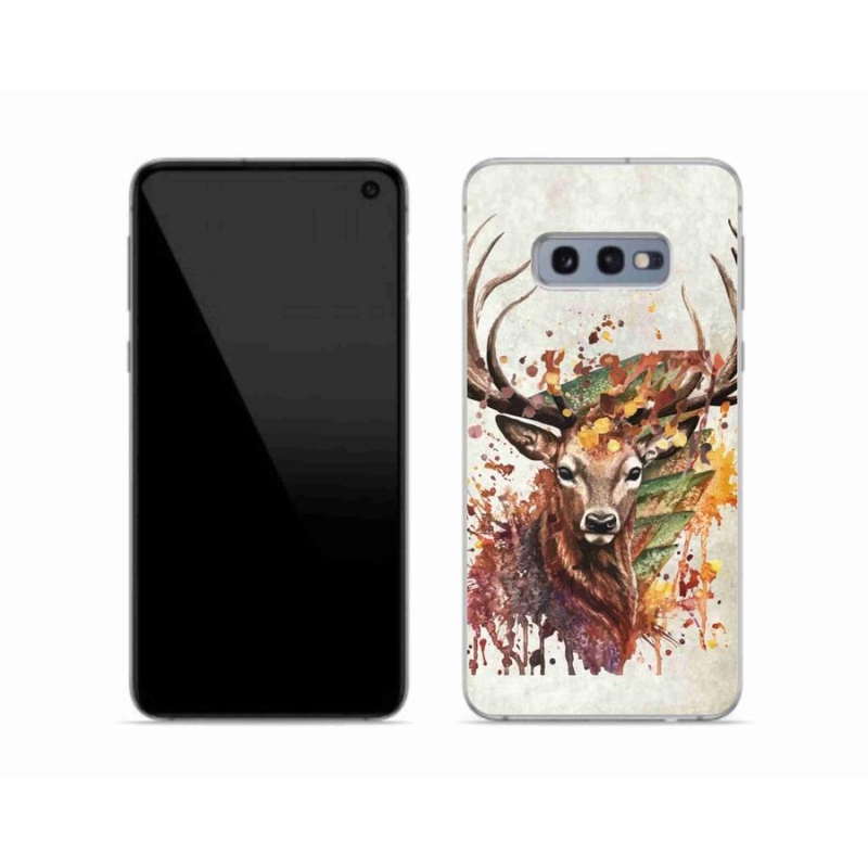 Gelový obal mmCase na mobil Samsung Galaxy S10e - jelen 1