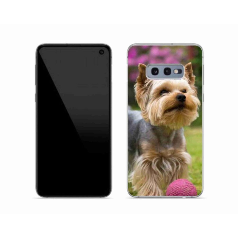 Gelový obal mmCase na mobil Samsung Galaxy S10e - jorkšír 4