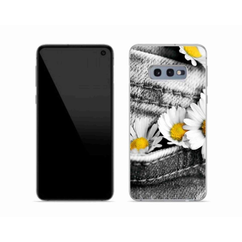 Gelový obal mmCase na mobil Samsung Galaxy S10e - kopretiny