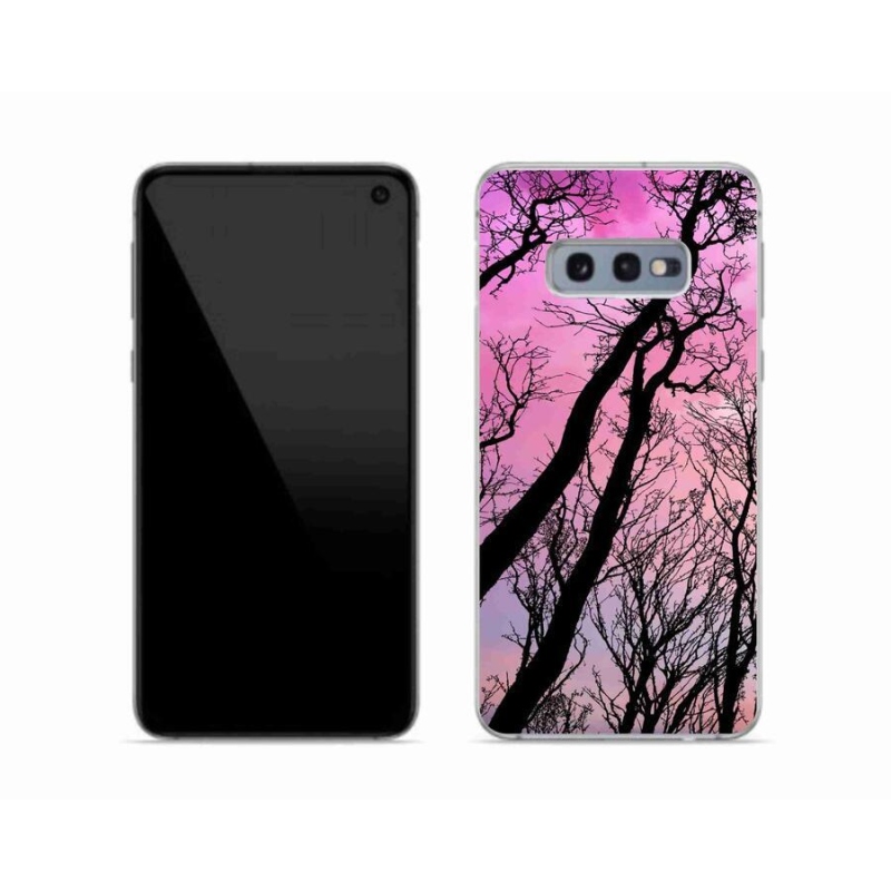 Gelový obal mmCase na mobil Samsung Galaxy S10e - opadané stromy