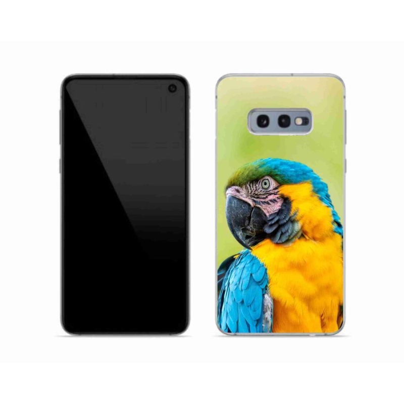 Gelový obal mmCase na mobil Samsung Galaxy S10e - papoušek ara 2