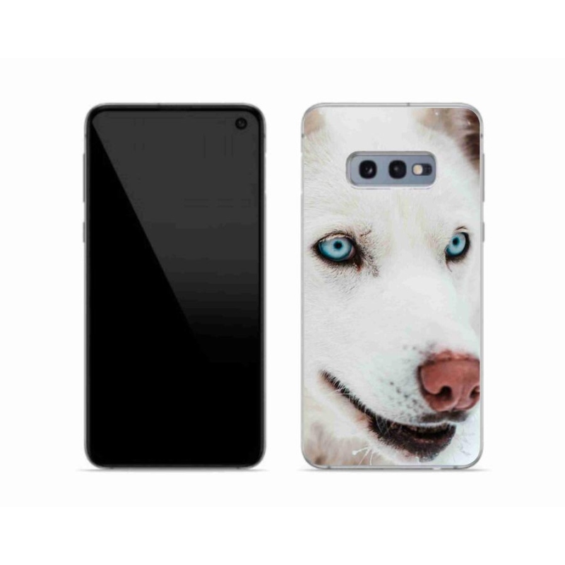 Gelový obal mmCase na mobil Samsung Galaxy S10e - psí pohled