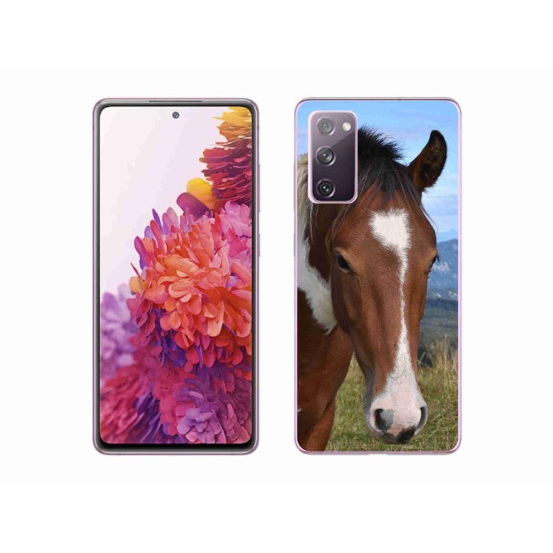 Gelový obal mmCase na mobil Samsung Galaxy S20 FE - hnědý kůň