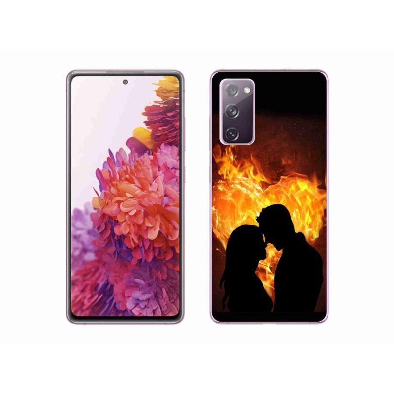 Gelový obal mmCase na mobil Samsung Galaxy S20 FE - ohnivá láska