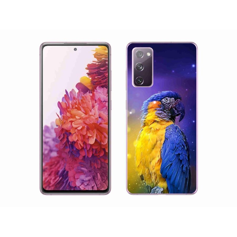 Gelový obal mmCase na mobil Samsung Galaxy S20 FE - papoušek ara 1