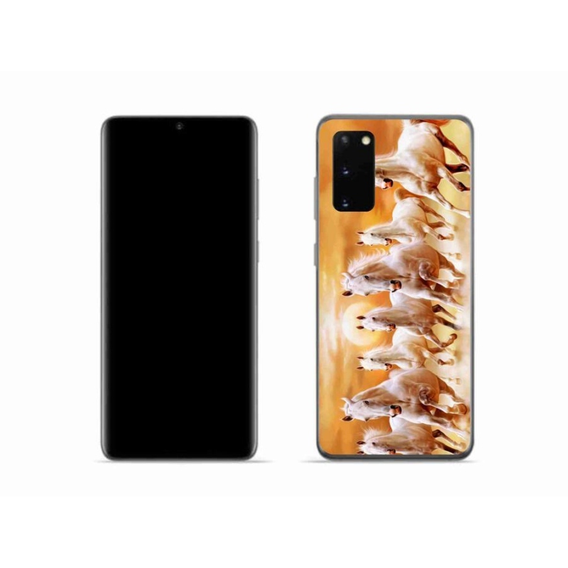 Gelový obal mmCase na mobil Samsung Galaxy S20 - koně 2
