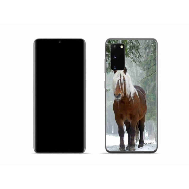 Gelový obal mmCase na mobil Samsung Galaxy S20 - kůň v lese