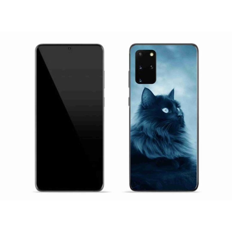 Gelový obal mmCase na mobil Samsung Galaxy S20 Plus - černá kočka 1