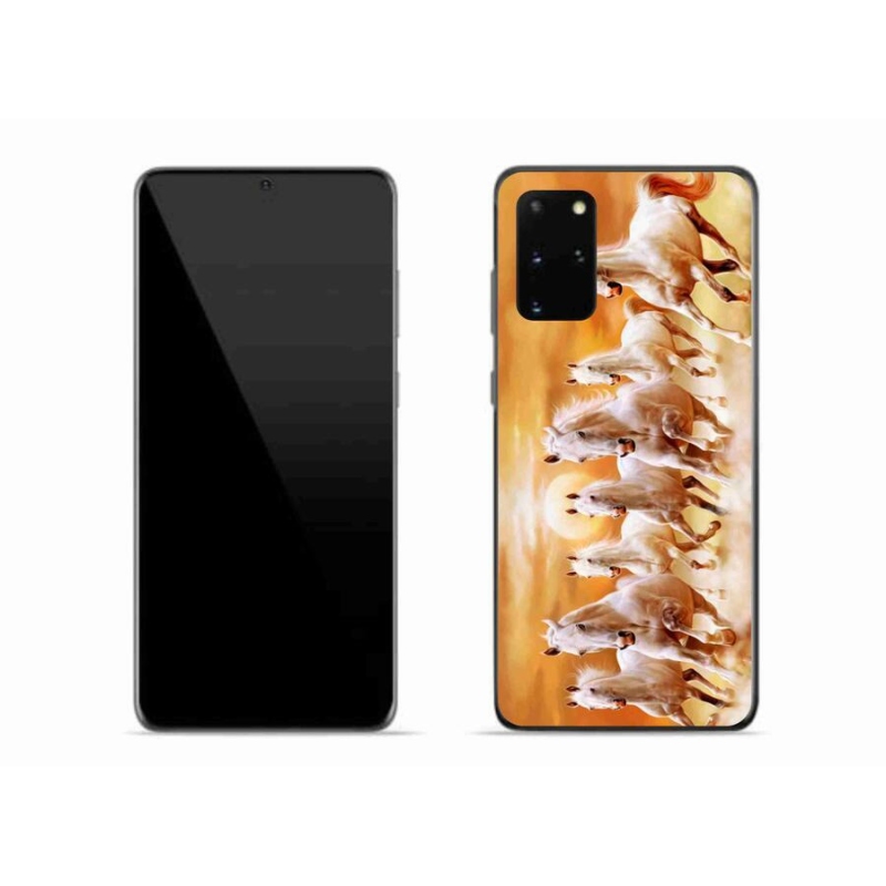 Gelový obal mmCase na mobil Samsung Galaxy S20 Plus - koně 2