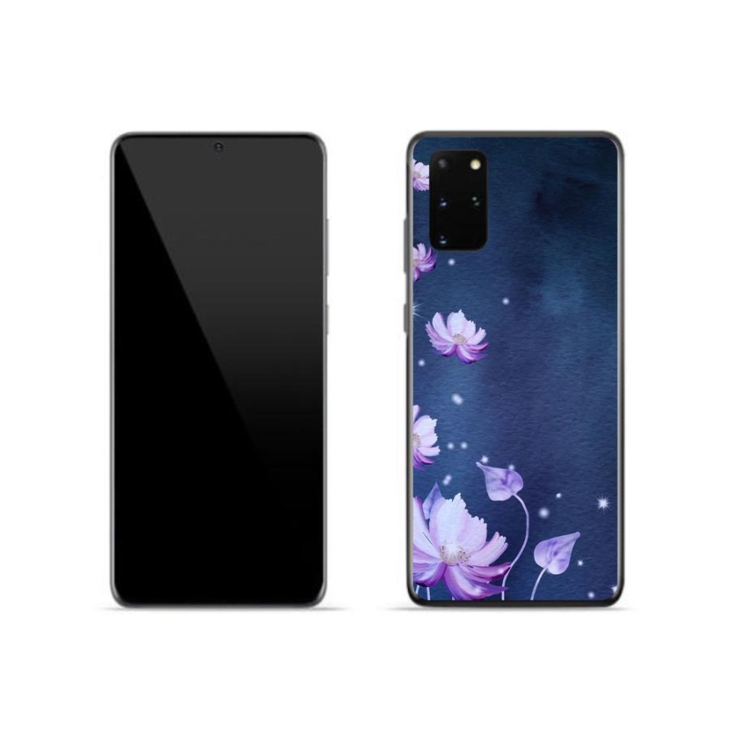 Gelový obal mmCase na mobil Samsung Galaxy S20 Plus - padající květy
