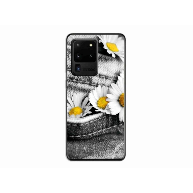 Gelový obal mmCase na mobil Samsung Galaxy S20 Ultra - kopretiny
