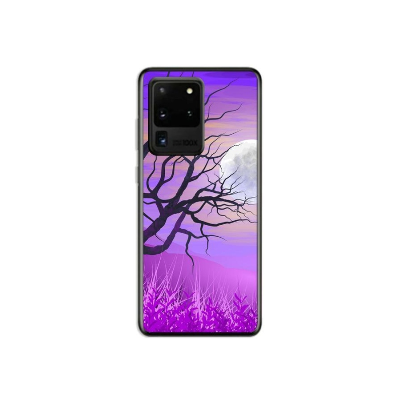 Gelový obal mmCase na mobil Samsung Galaxy S20 Ultra - kreslený opadaný strom