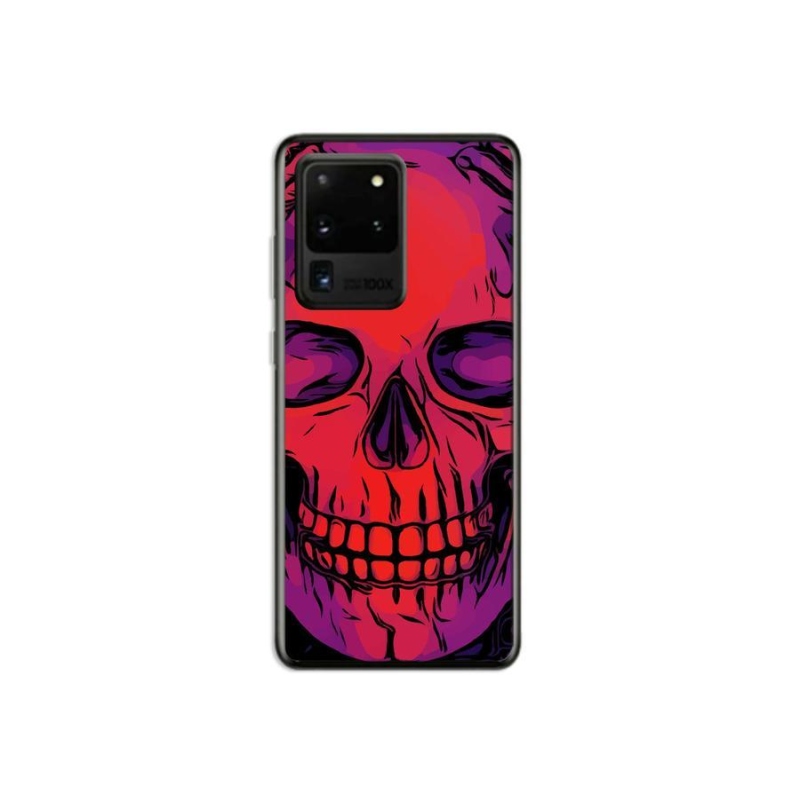 Gelový obal mmCase na mobil Samsung Galaxy S20 Ultra - lebka
