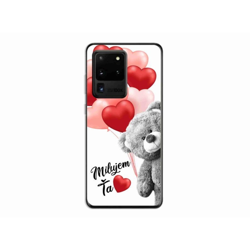 Gelový obal mmCase na mobil Samsung Galaxy S20 Ultra - milujem Ťa sk