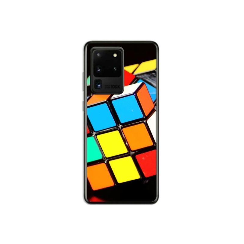 Gelový obal mmCase na mobil Samsung Galaxy S20 Ultra - rubikova kostka