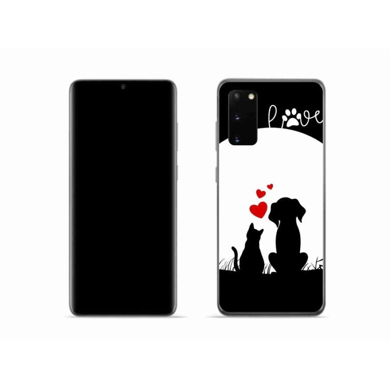 Gelový obal mmCase na mobil Samsung Galaxy S20 - zvířecí láska
