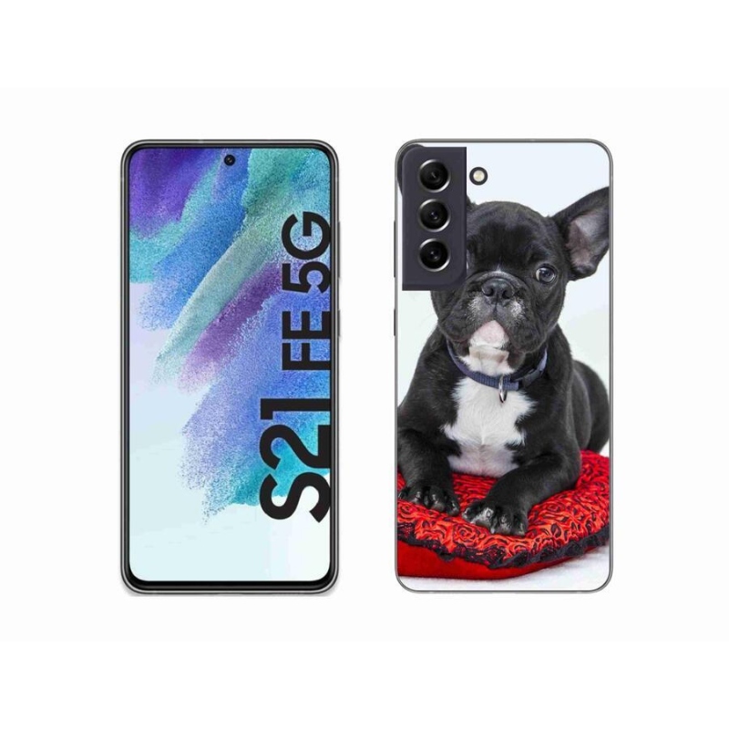 Gelový obal mmCase na mobil Samsung Galaxy S21 FE 5G - buldok
