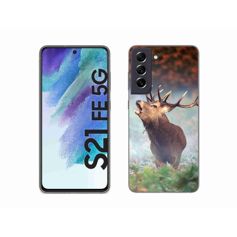 Gelový obal mmCase na mobil Samsung Galaxy S21 FE 5G - jelen 2