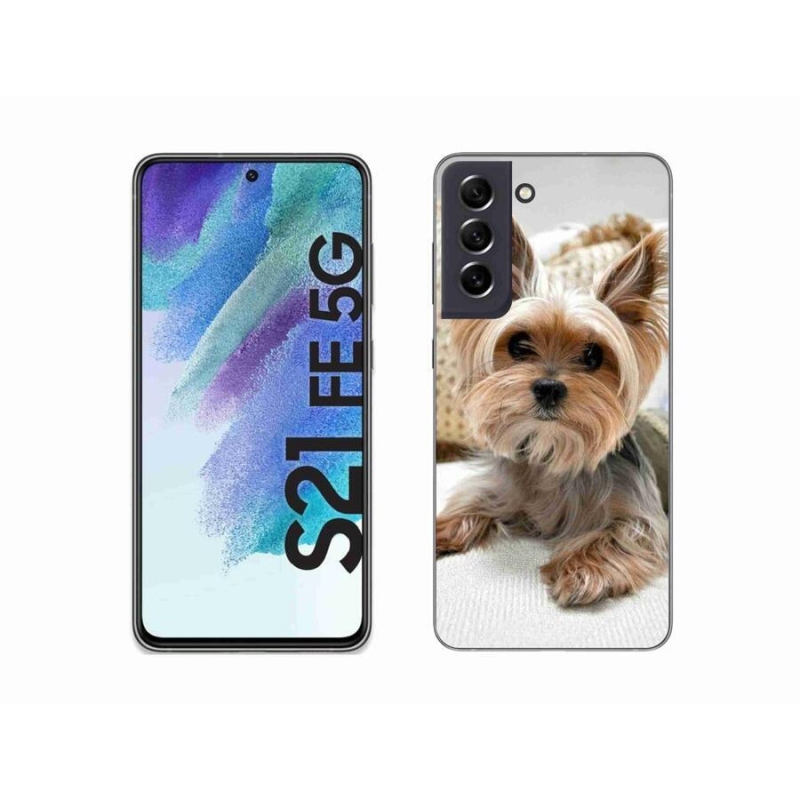 Gelový obal mmCase na mobil Samsung Galaxy S21 FE 5G - jorkšír 5