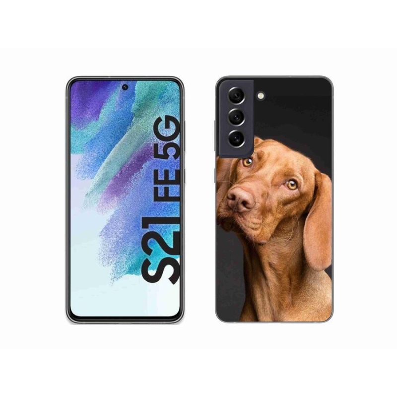 Gelový obal mmCase na mobil Samsung Galaxy S21 FE 5G - maďarský ohař