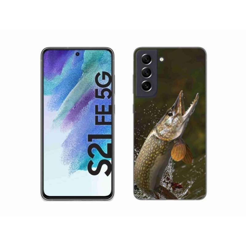Gelový obal mmCase na mobil Samsung Galaxy S21 FE 5G - štika