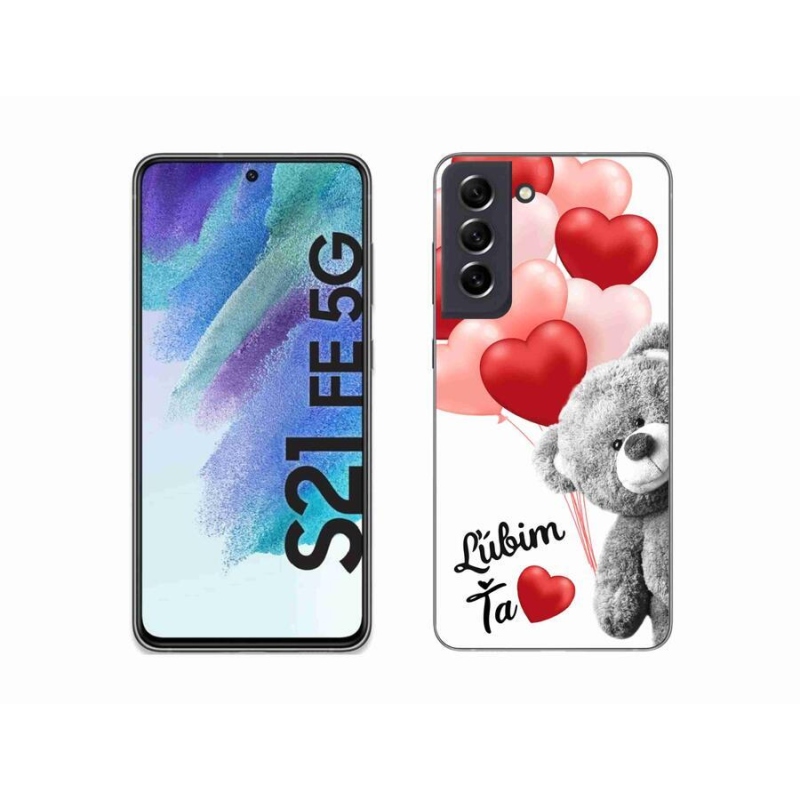 Gelový obal mmCase na mobil Samsung Galaxy S21 FE 5G - ľúbim ťa sk
