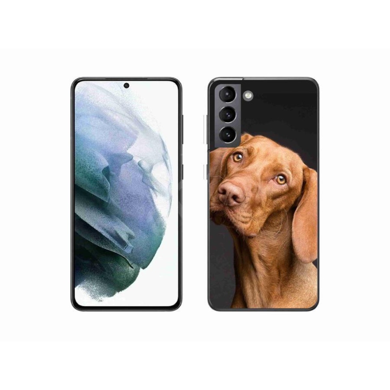 Gelový obal mmCase na mobil Samsung Galaxy S21 - maďarský ohař