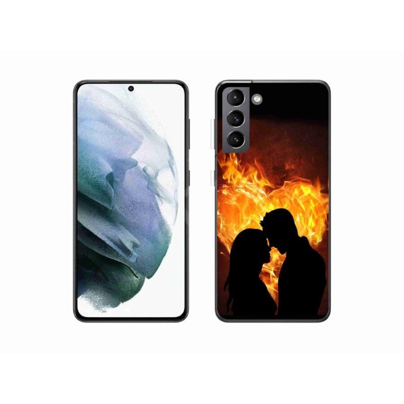Gelový obal mmCase na mobil Samsung Galaxy S21 - ohnivá láska