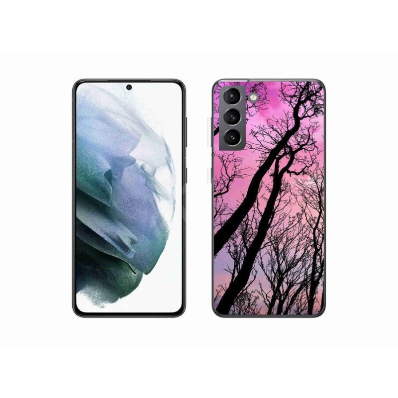 Gelový obal mmCase na mobil Samsung Galaxy S21 - opadané stromy