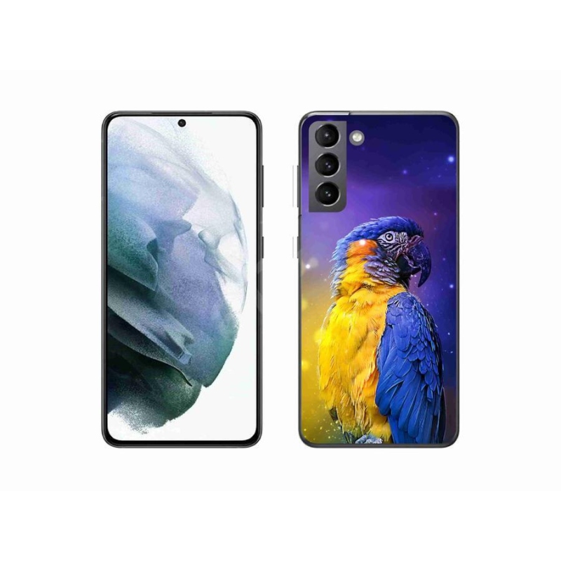 Gelový obal mmCase na mobil Samsung Galaxy S21 - papoušek ara 1