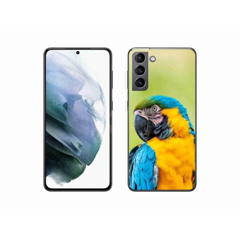 Gelový obal mmCase na mobil Samsung Galaxy S21 - papoušek ara 2
