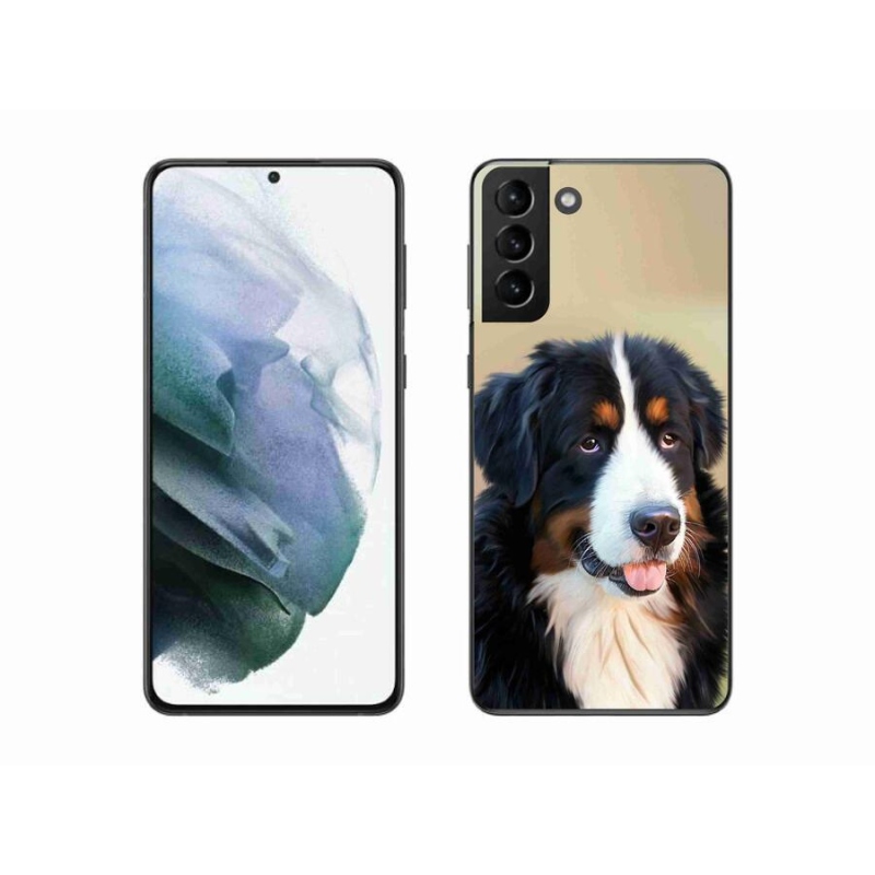 Gelový obal mmCase na mobil Samsung Galaxy S21 Plus - bernský salašnický pes