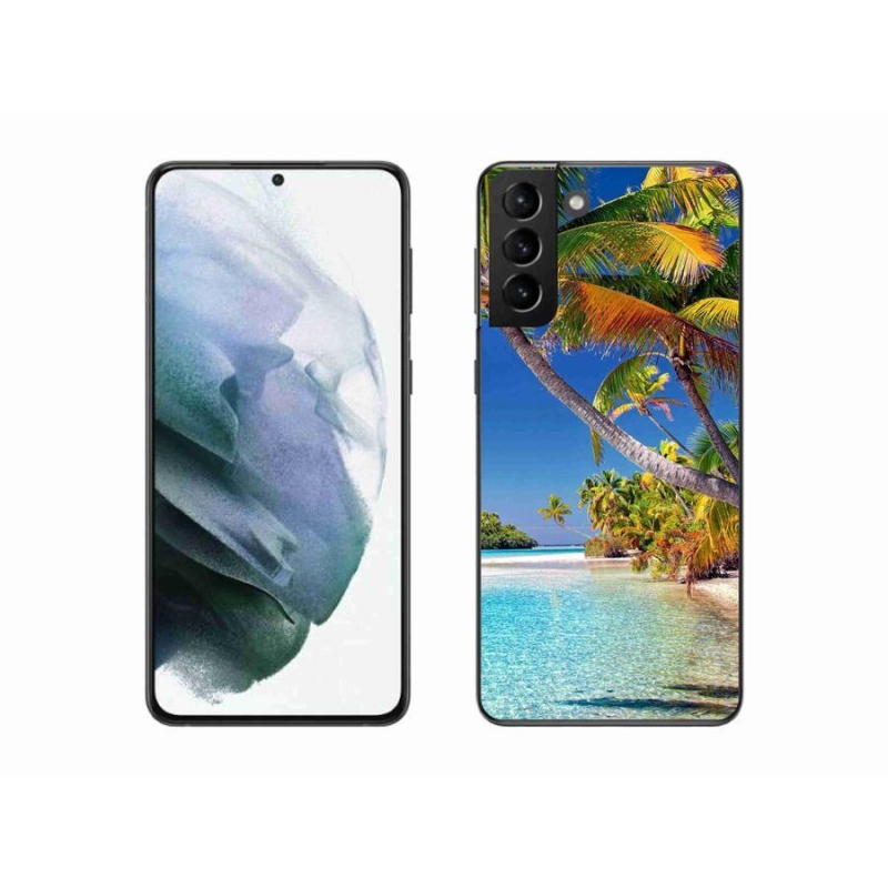 Gelový obal mmCase na mobil Samsung Galaxy S21 Plus - mořská pláž