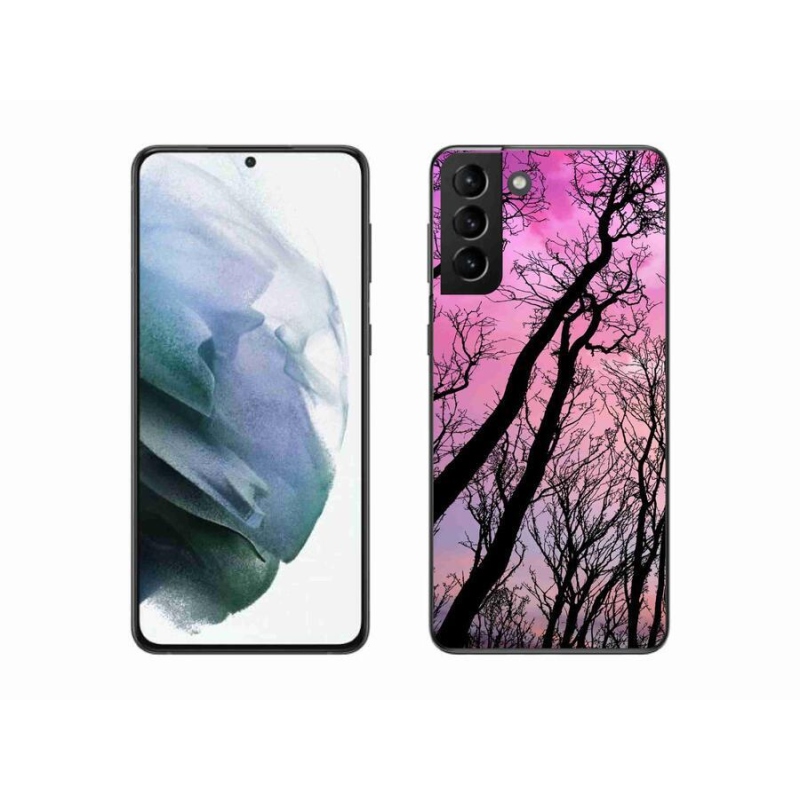 Gelový obal mmCase na mobil Samsung Galaxy S21 Plus - opadané stromy