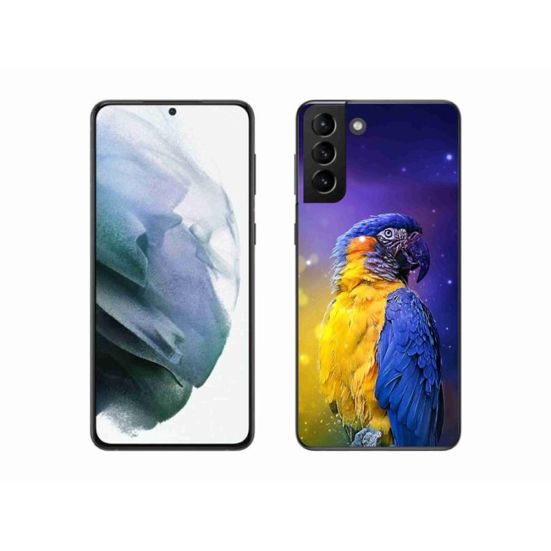Gelový obal mmCase na mobil Samsung Galaxy S21 Plus - papoušek ara 1