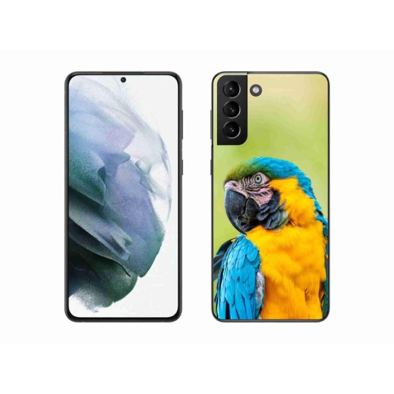 Gelový obal mmCase na mobil Samsung Galaxy S21 Plus - papoušek ara 2