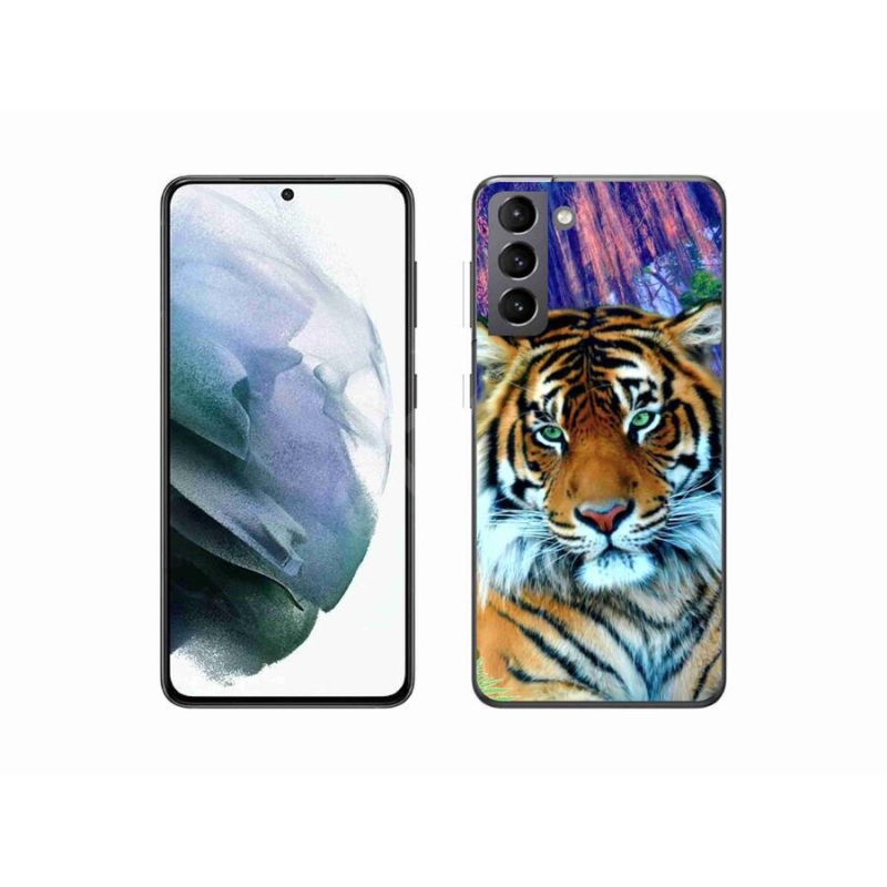 Gelový obal mmCase na mobil Samsung Galaxy S21 - tygr