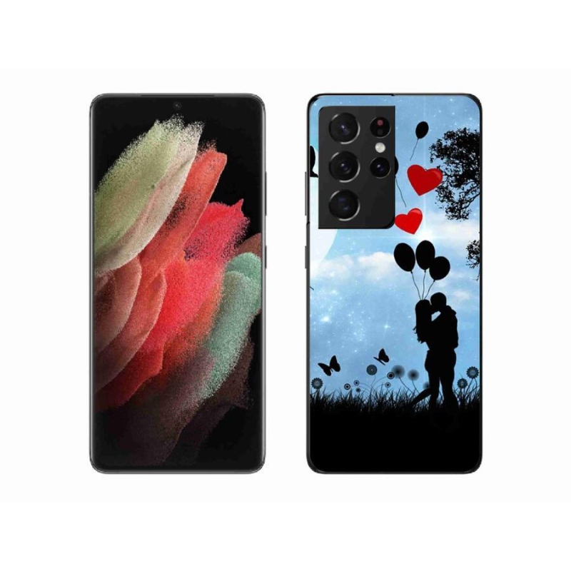 Gelový obal mmCase na mobil Samsung Galaxy S21 Ultra 5G - zamilovaný pár