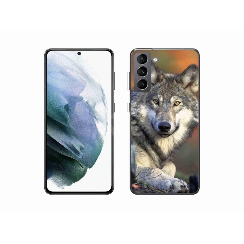 Gelový obal mmCase na mobil Samsung Galaxy S21 - vlk