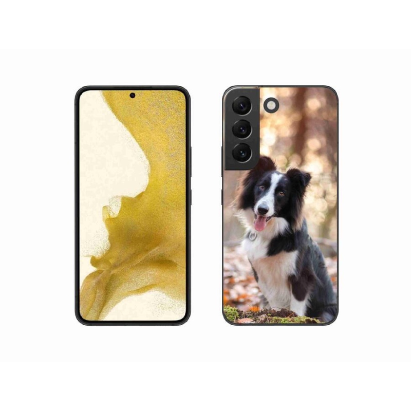 Gelový obal mmCase na mobil Samsung Galaxy S22 5G - border kolie 1