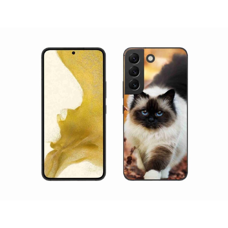 Gelový obal mmCase na mobil Samsung Galaxy S22 5G - kočka