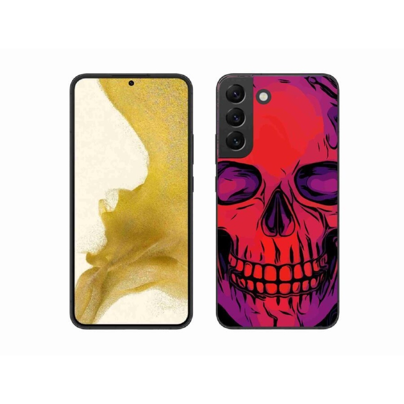 Gelový obal mmCase na mobil Samsung Galaxy S22+ 5G - lebka