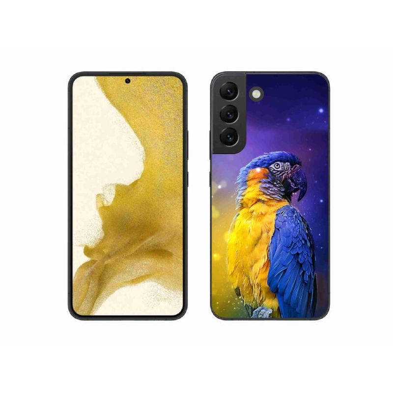 Gelový obal mmCase na mobil Samsung Galaxy S22+ 5G - papoušek ara 1